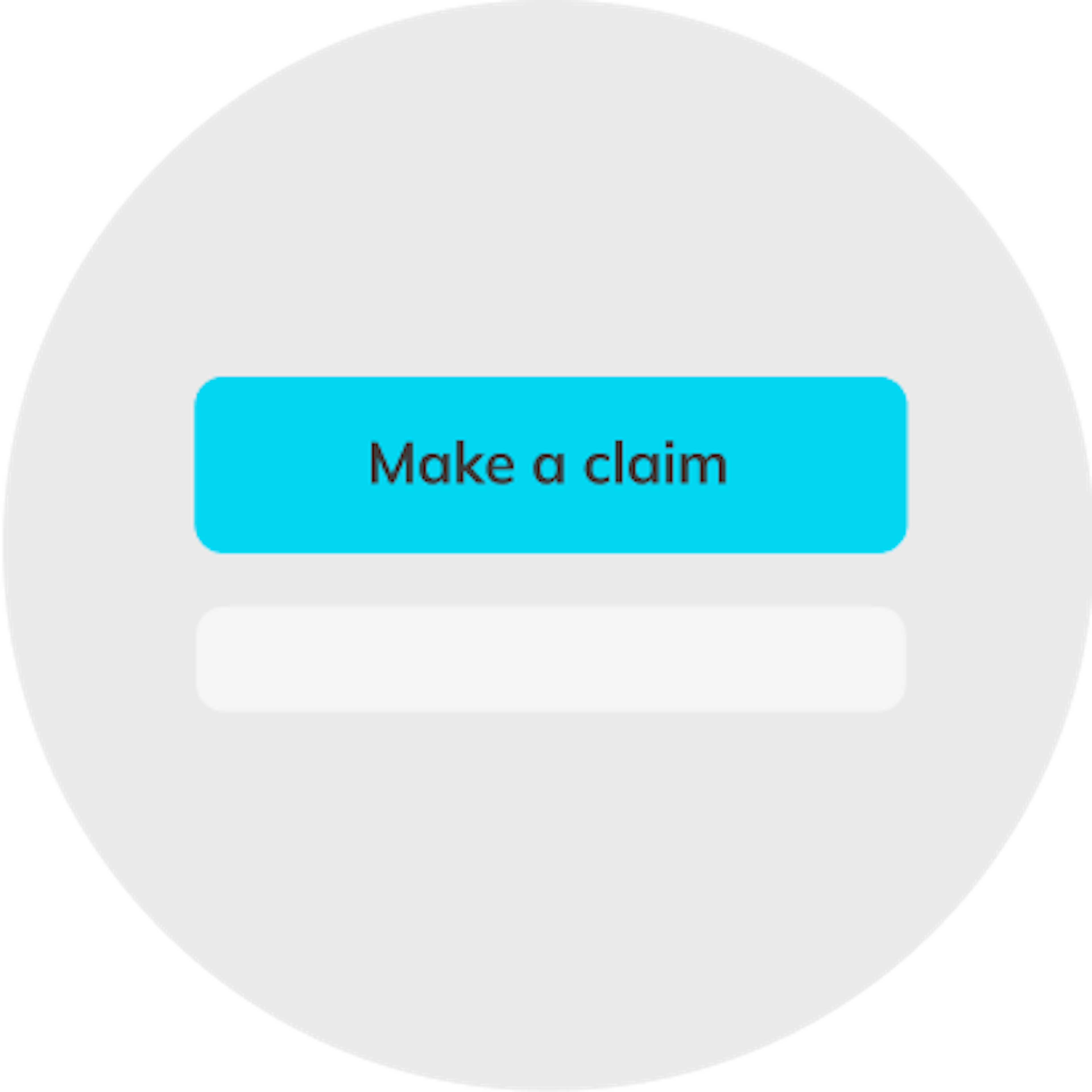 make a claim in-app mockup
